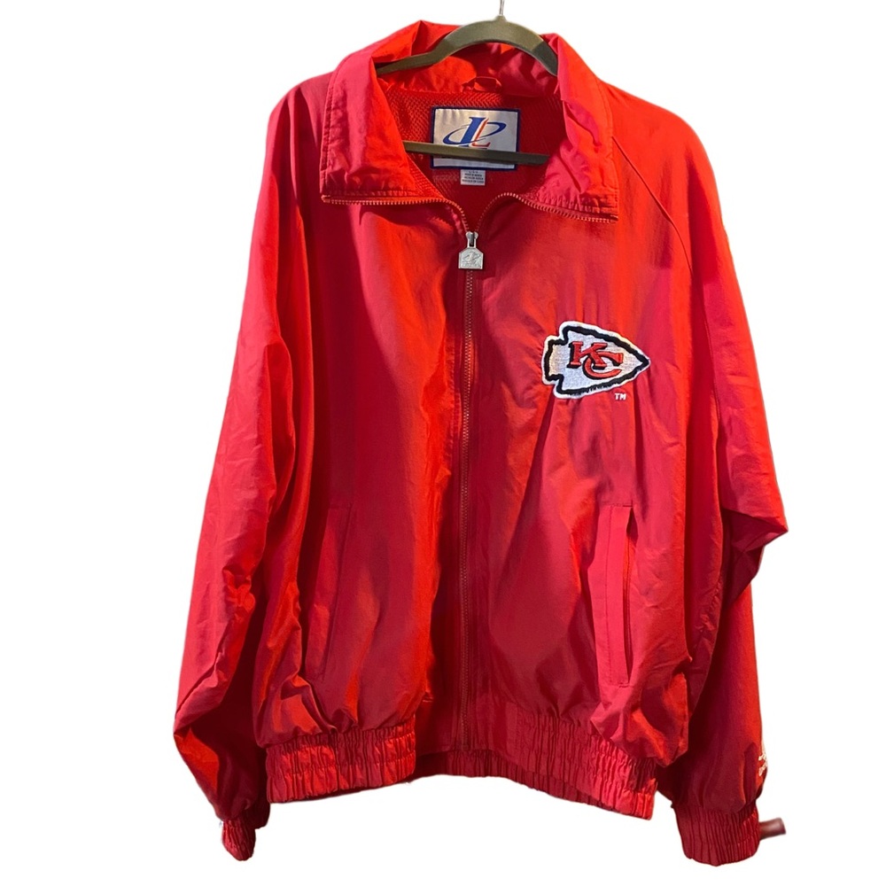 Vintage Kansas City Chiefs Logo Athletic Windbreaker Size Large